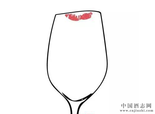 女士喝酒时怎样不在酒杯上留下唇印?